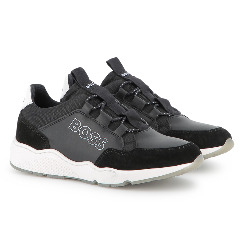 Faux and canvas sneakers BOSS 
                    BOY