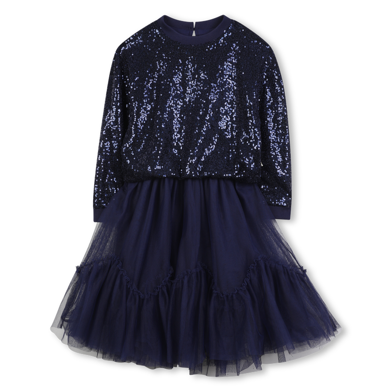 Bi-material dress BILLIEBLUSH 
                        GIRL