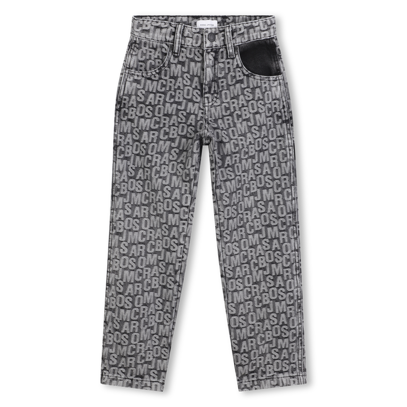 Jacquard denim trousers MARC JACOBS 
                    BOY