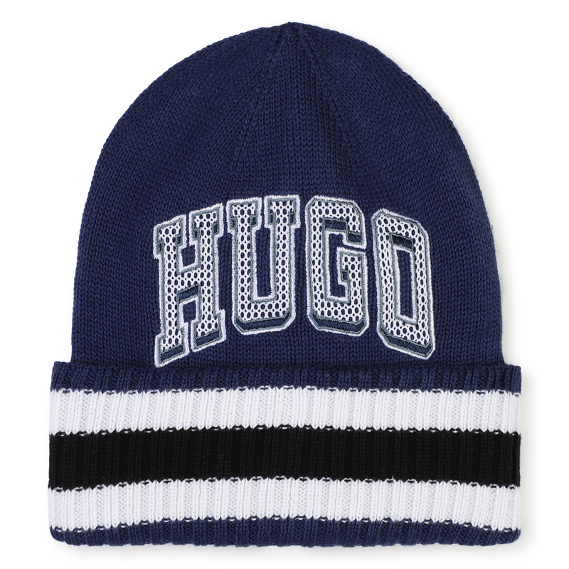 Knit Striped Hat HUGO 
                    BOY