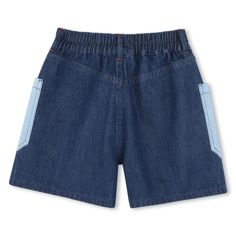 Denim shorts with pockets