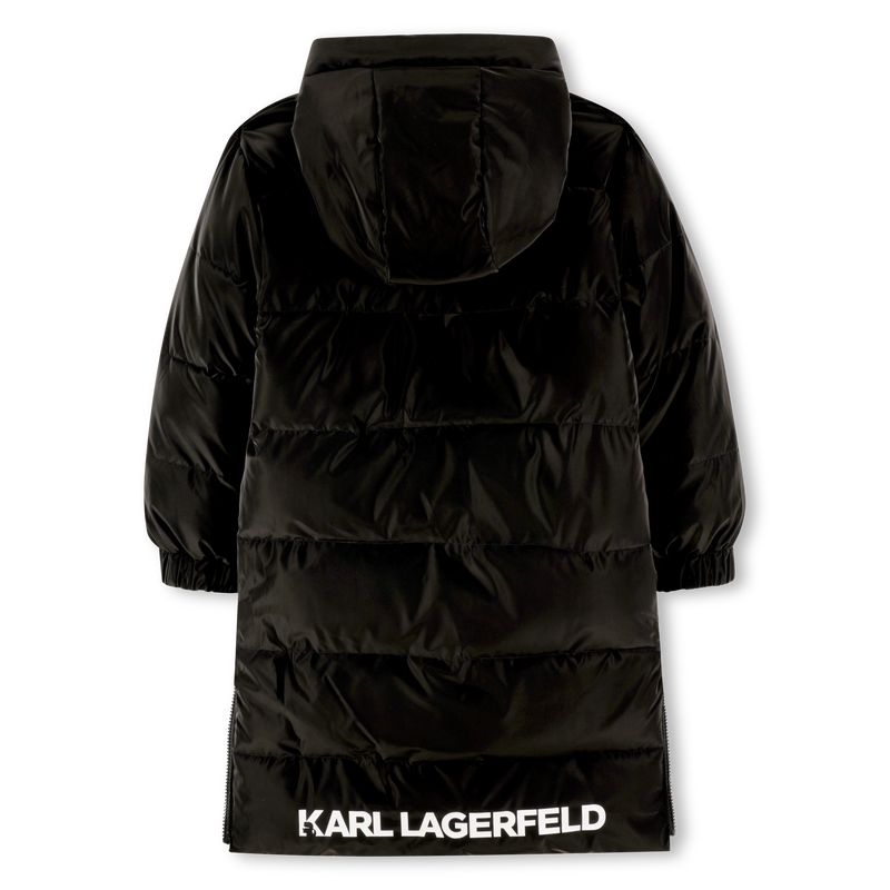 Long reversible down jacket KARL LAGERFELD KIDS 
                        GIRL