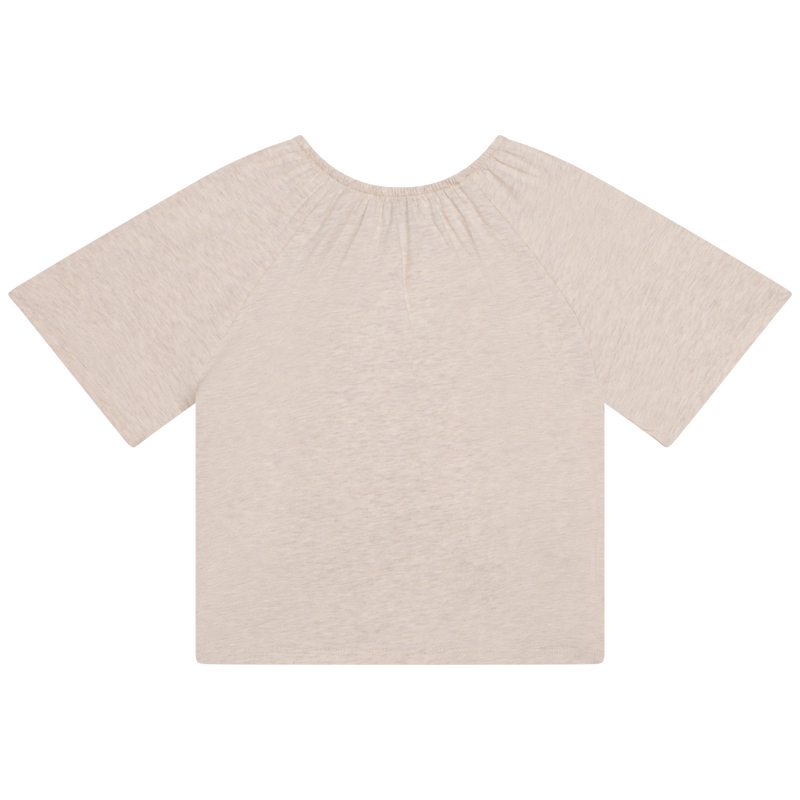 Embroidered jersey T shirt