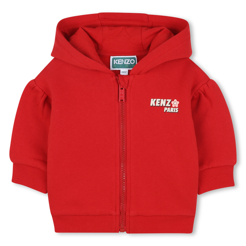 Fleece jogging cardigan KENZO KIDS 
                        GIRL