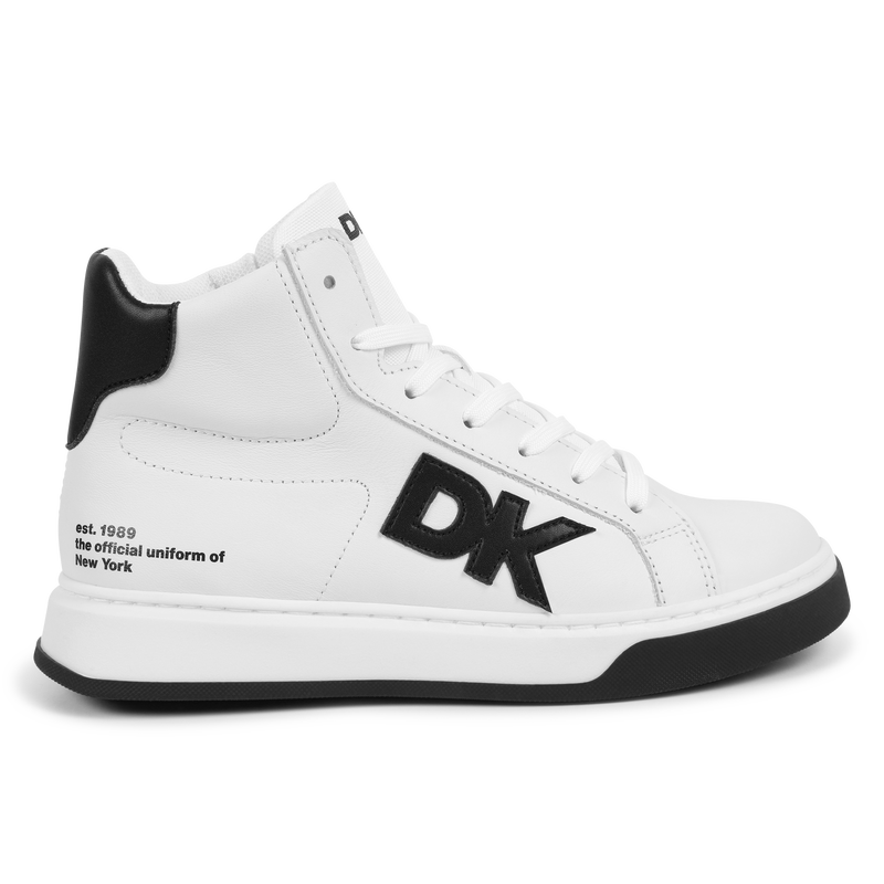 Lace-Up Leather Sneakers