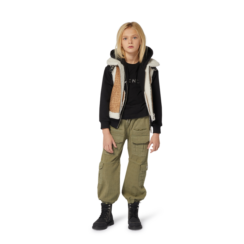 Zip-Up Hooded Cardigan GIVENCHY 
                        GIRL