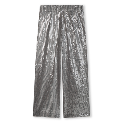 Pants embellished with silver sequins DKNY GIRL