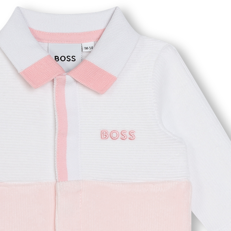 Two-tone velvet pajamas BOSS 
                    GIRL