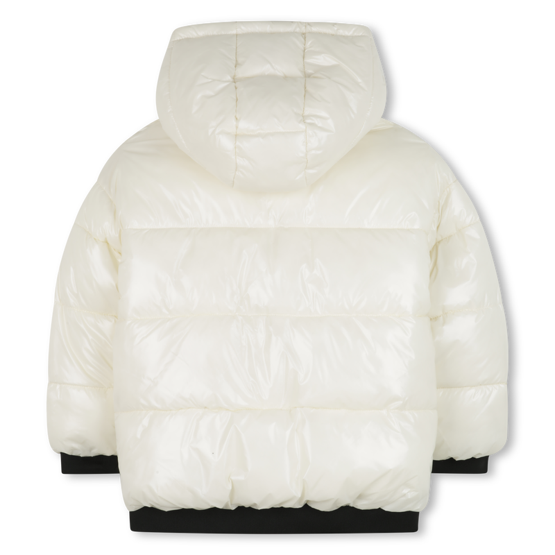 Hooded down jacket KARL LAGERFELD KIDS 
                    GIRL