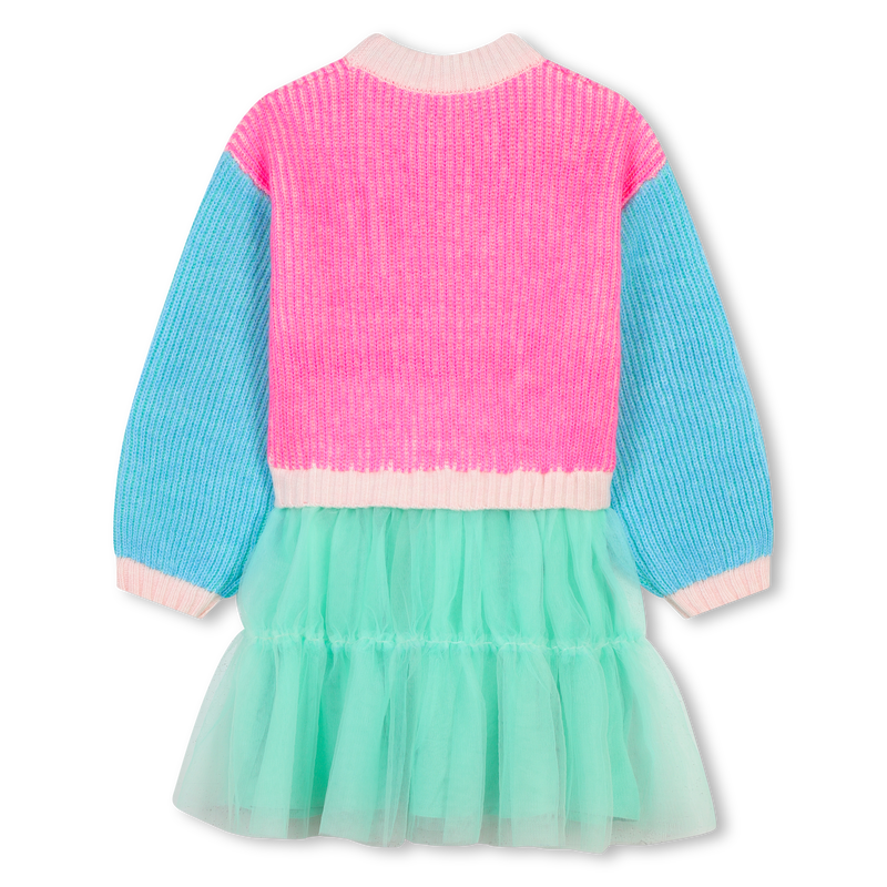 Mixed Material Dress BILLIEBLUSH 
                        GIRL