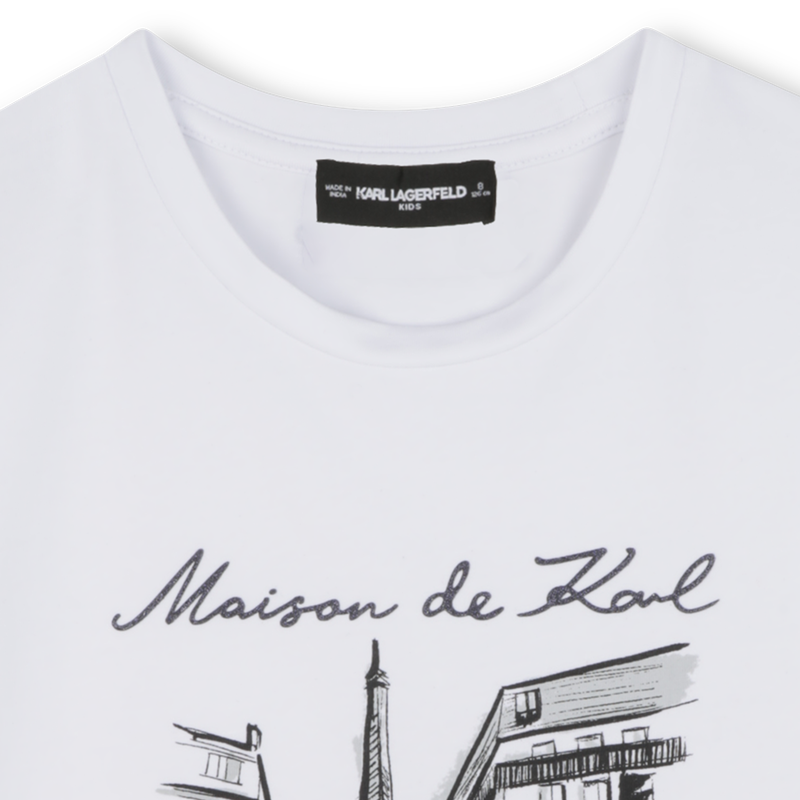 Short-sleeved T-shirt KARL LAGERFELD KIDS 
                        GIRL