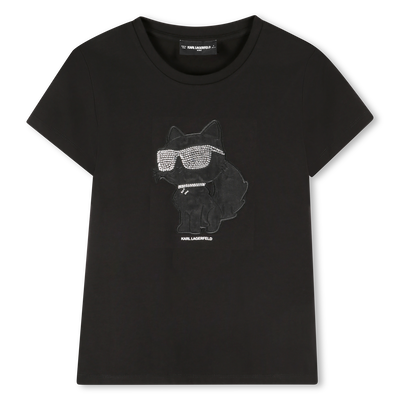 Short-sleeved T-shirt KARL LAGERFELD KIDS GIRL