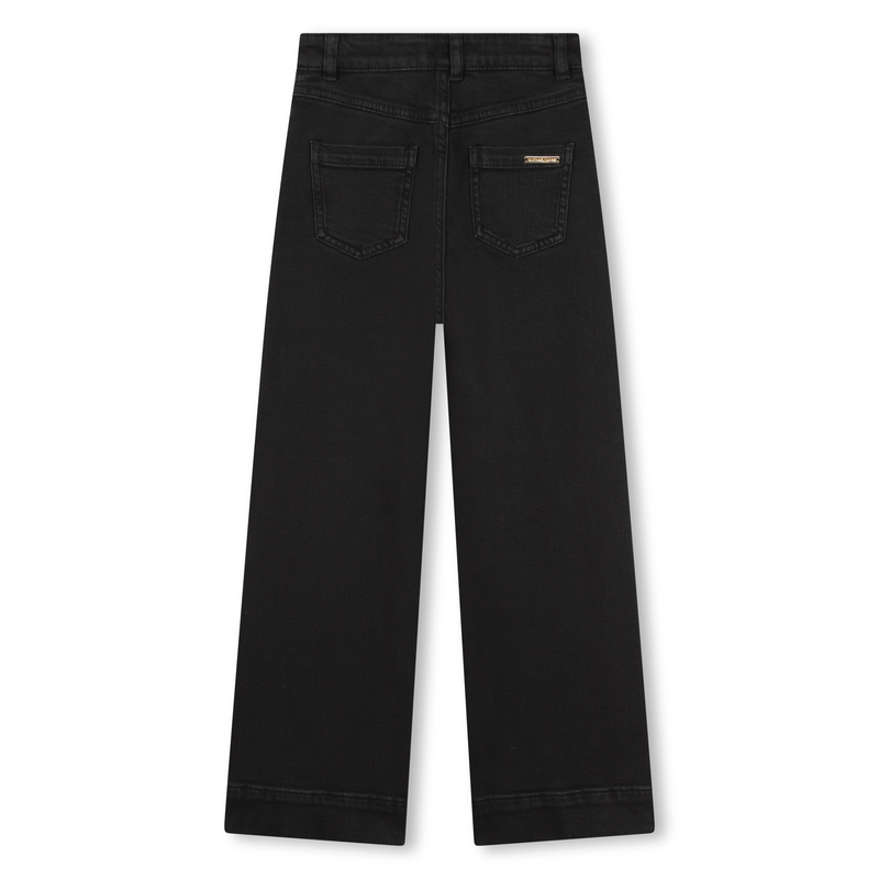 Metal Eyelet Wide-Leg Jeans MICHAEL KORS 
                        GIRL