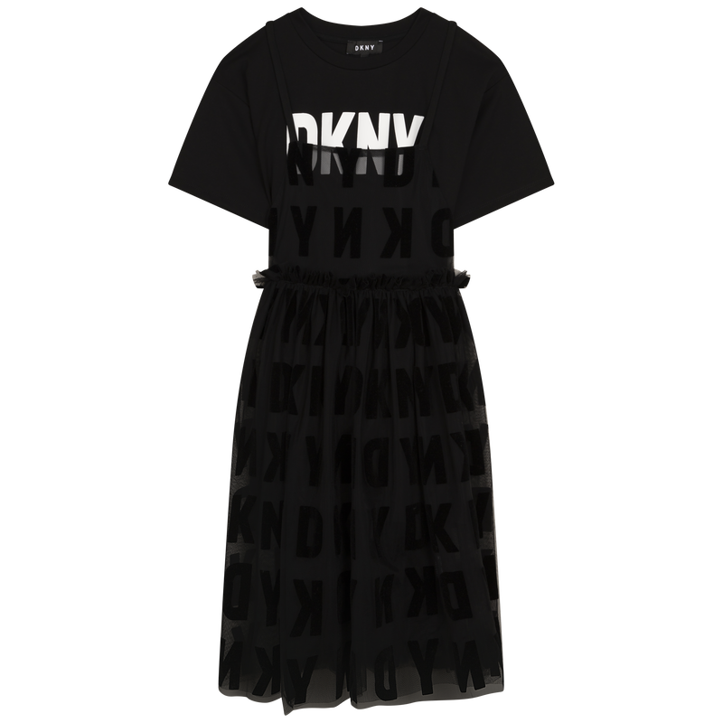 2 in 1 logo dress