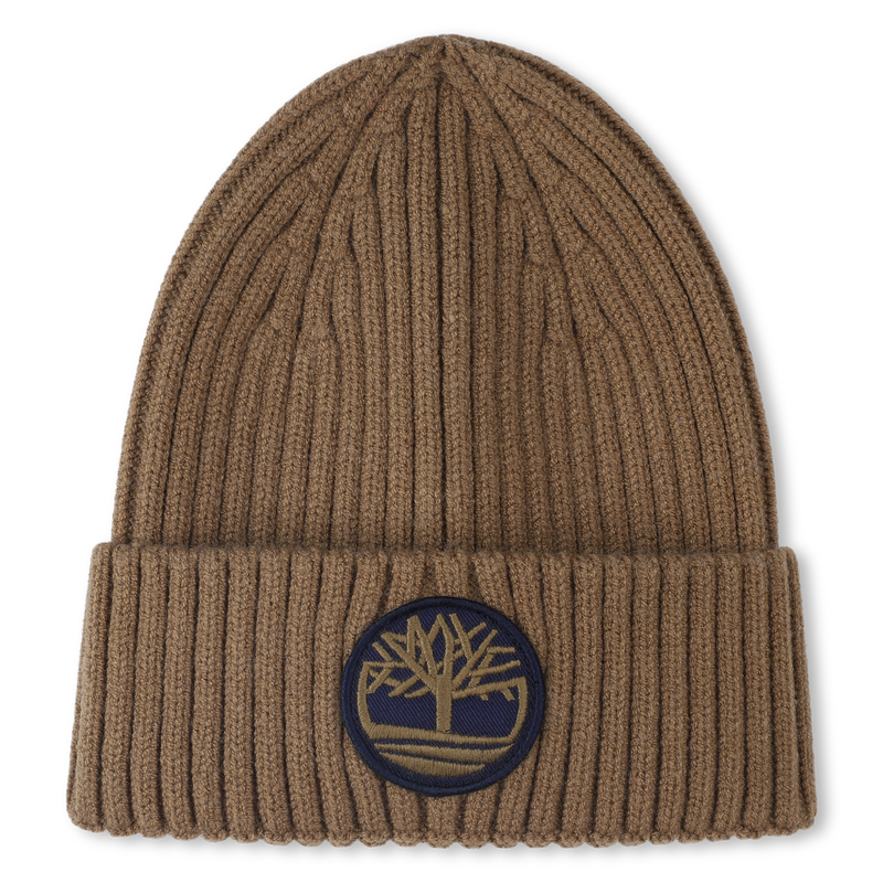 Knitted badge hat with logo TIMBERLAND 
                        BOY
