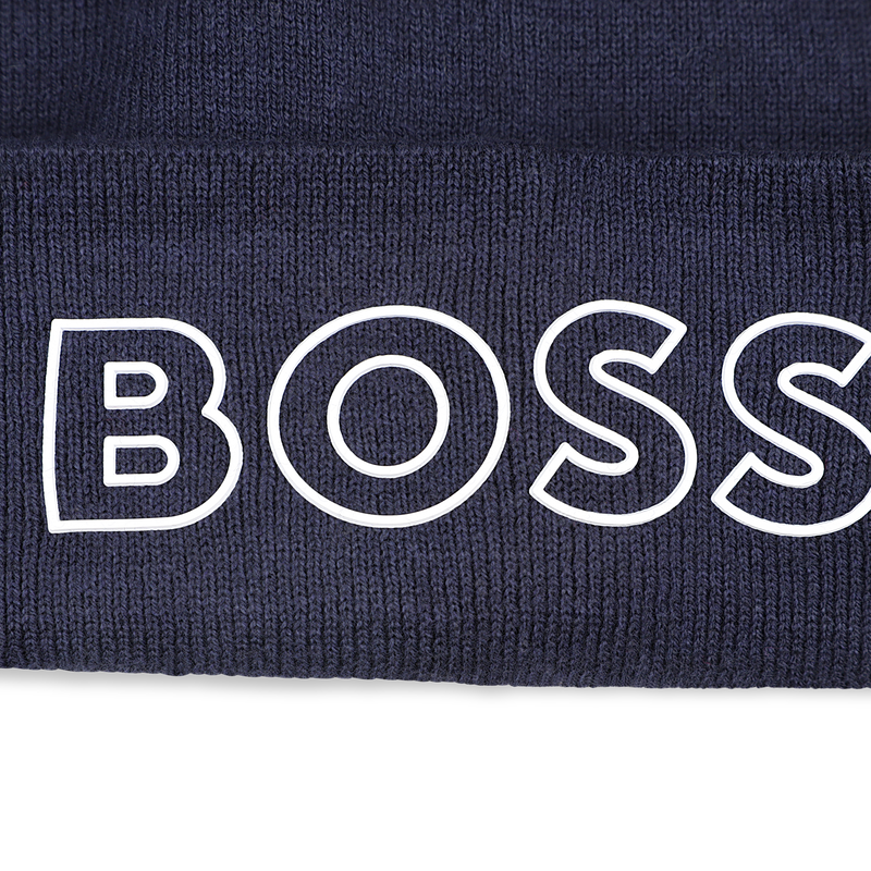 Knitted hat with logo BOSS 
                    BOY