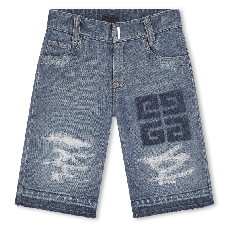 Long fitted denim shorts GIVENCHY 
                    BOY