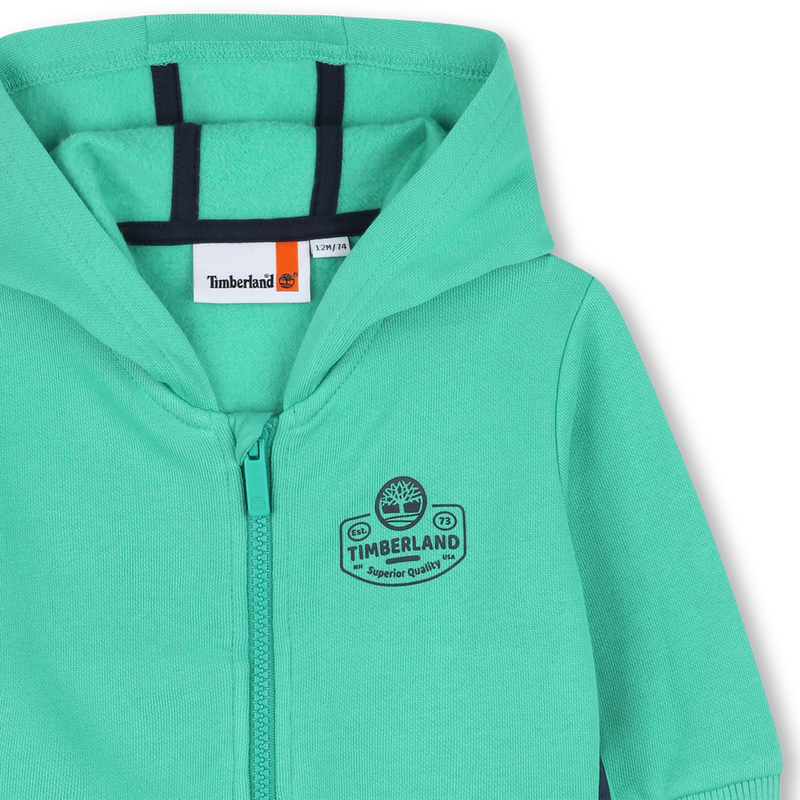 Hooded jogging cardigan TIMBERLAND 
                    BOY