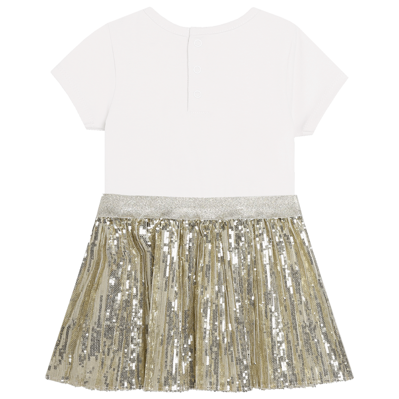 Decorative Two-Material Dress MICHAEL KORS 
                    GIRL