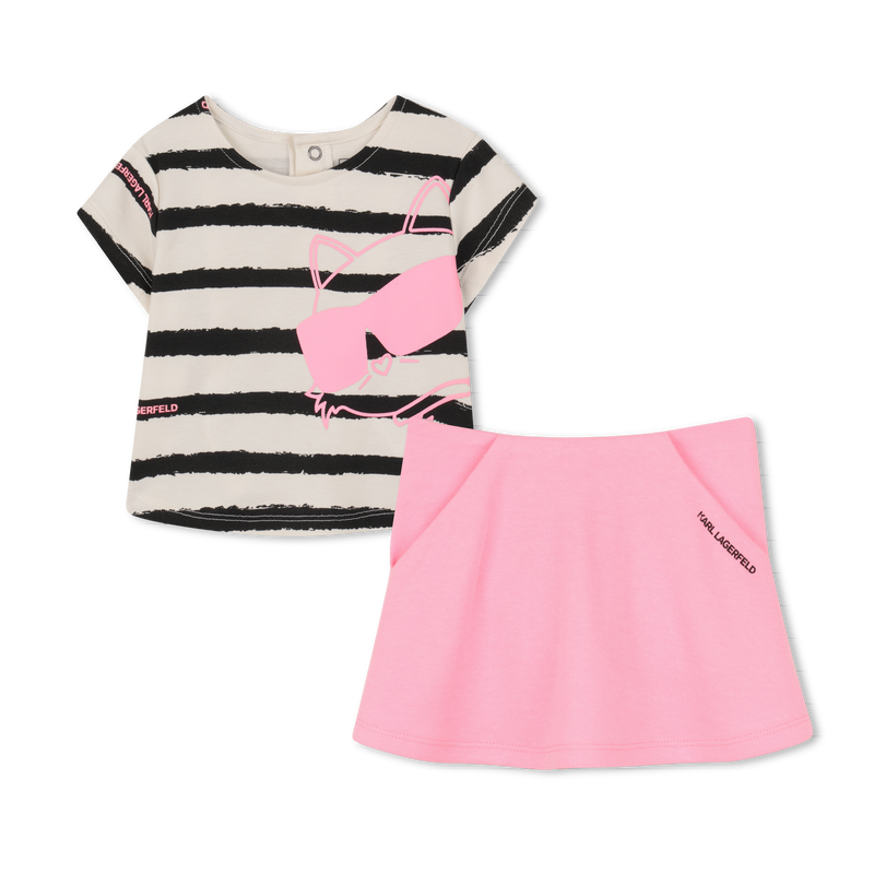 Shorts Outfit Set KARL LAGERFELD KIDS 
                        GIRL