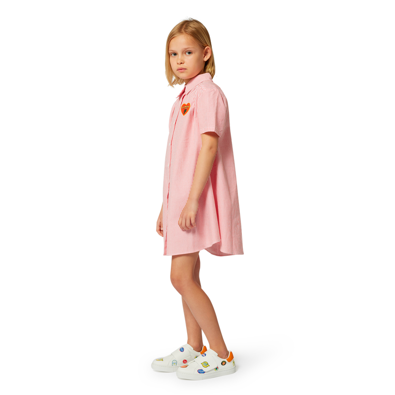 Striped cotton shirt-dress KENZO KIDS 
                        GIRL