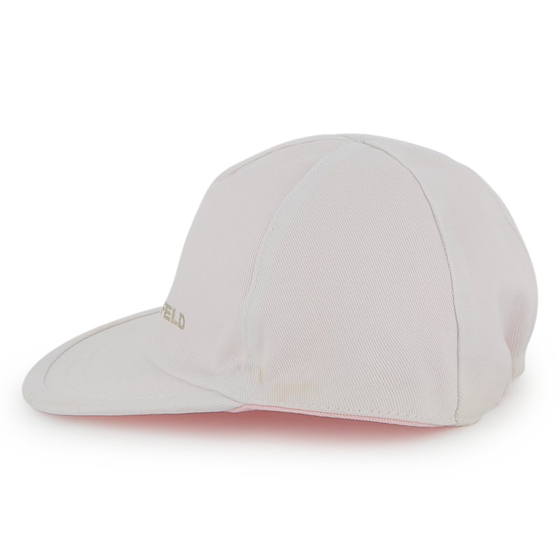 Reversible cotton cap KARL LAGERFELD KIDS 
                        GIRL