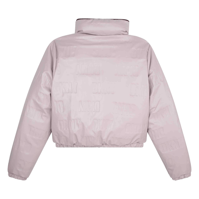 Dkny reflective puffer jacket deals