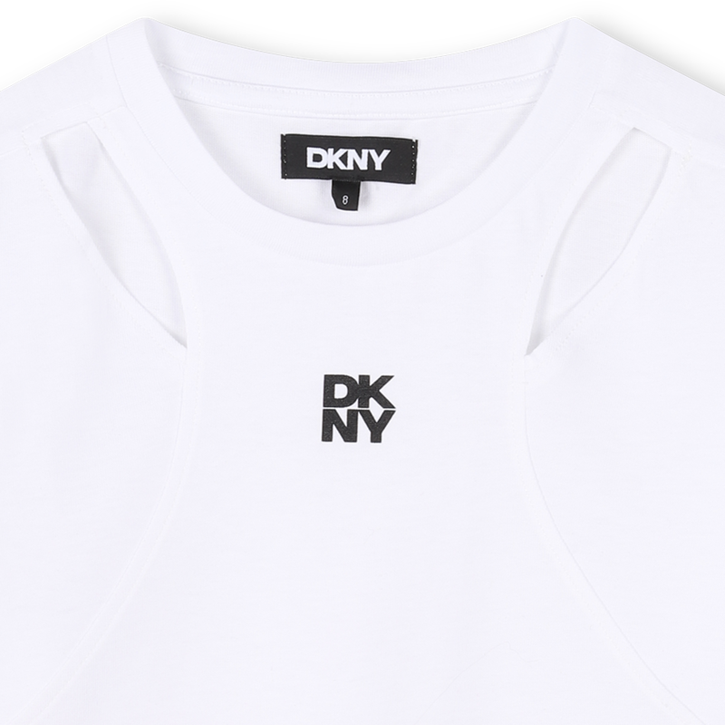 Short-sleeved cut-out T-shirt DKNY 
                    GIRL