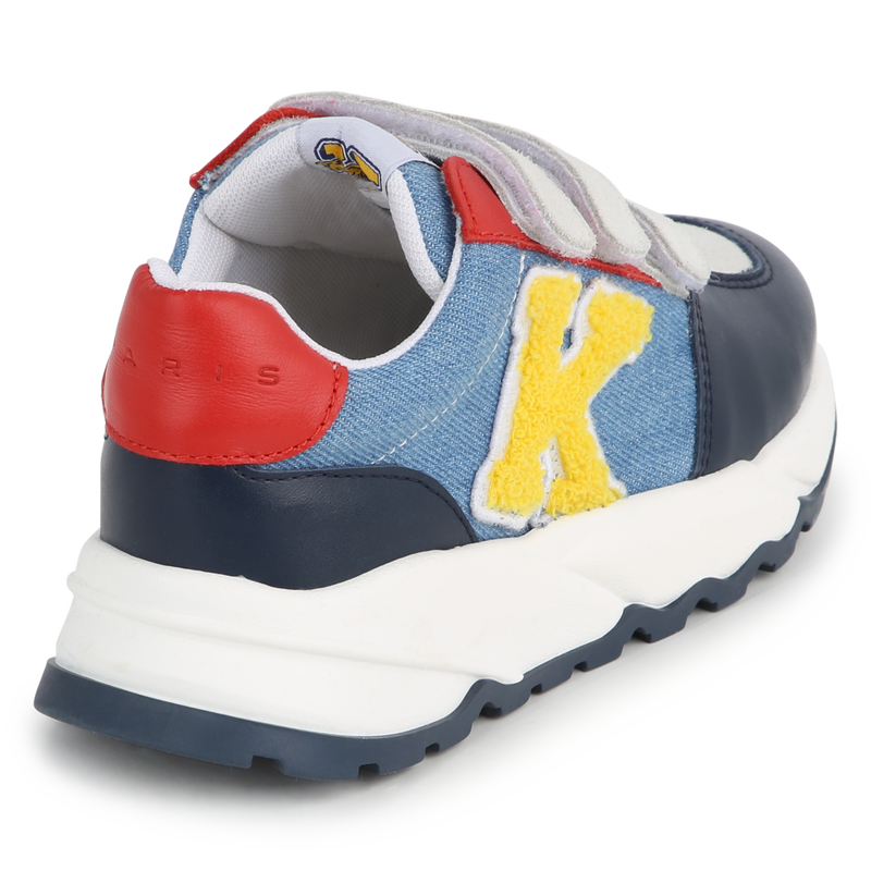 Leather Velcro sneakers