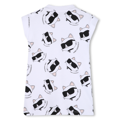 Short-Sleeved Dress KARL LAGERFELD KIDS GIRL
