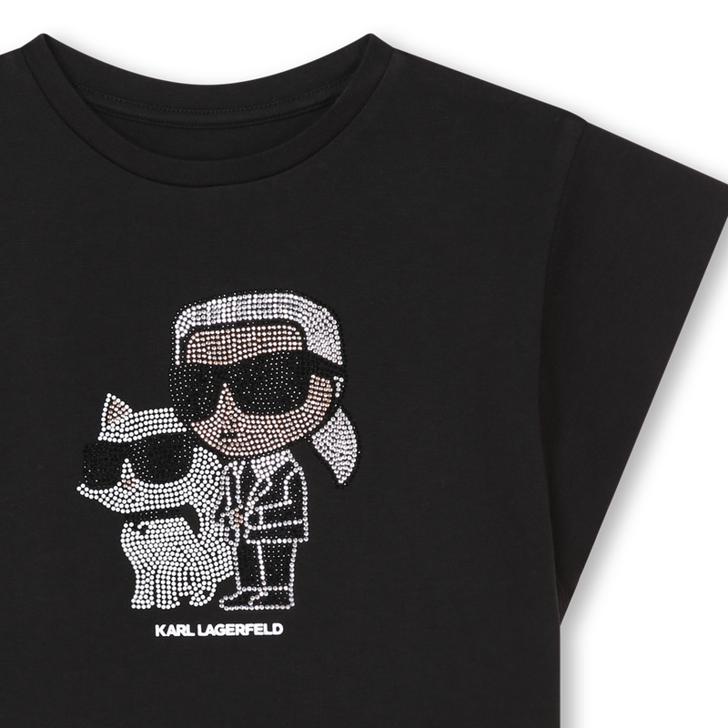 Diamanté Illustration Top KARL LAGERFELD KIDS 
                    GIRL