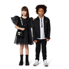 Handbag in fine-grained coated textile KARL LAGERFELD KIDS 
                    GIRL