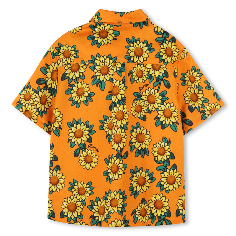 Cotton satin shirt KENZO KIDS 
                        BOY