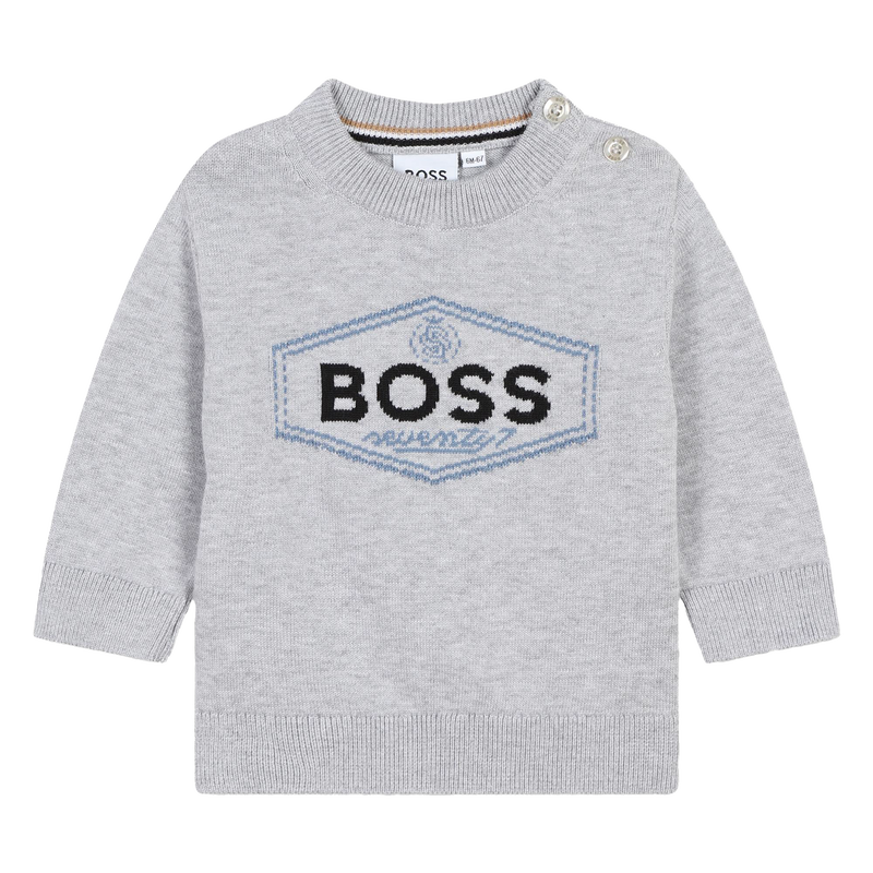 Cotton Logo Sweater BOSS 
                    BOY