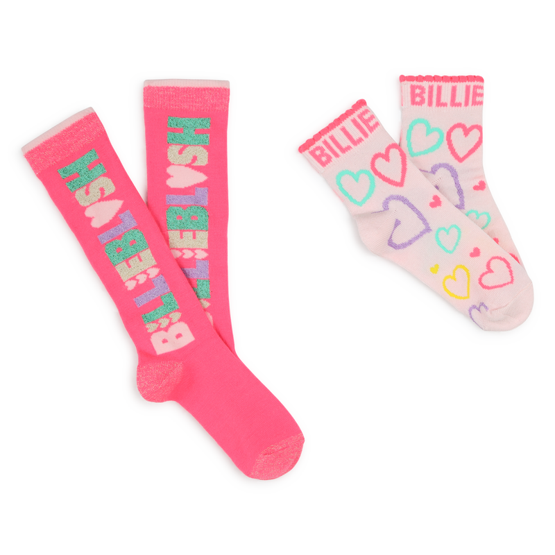 Metallic Thread Socks (Pack Of 2) BILLIEBLUSH 
                        GIRL