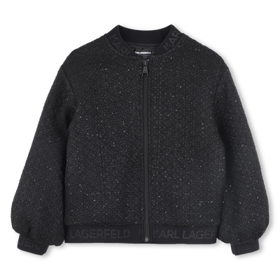 Polyester jacket KARL LAGERFELD KIDS GIRL