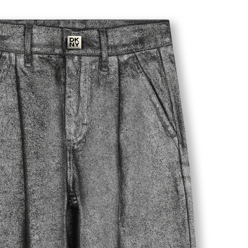 Wide-Leg Cotton Jeans DKNY 
                    GIRL