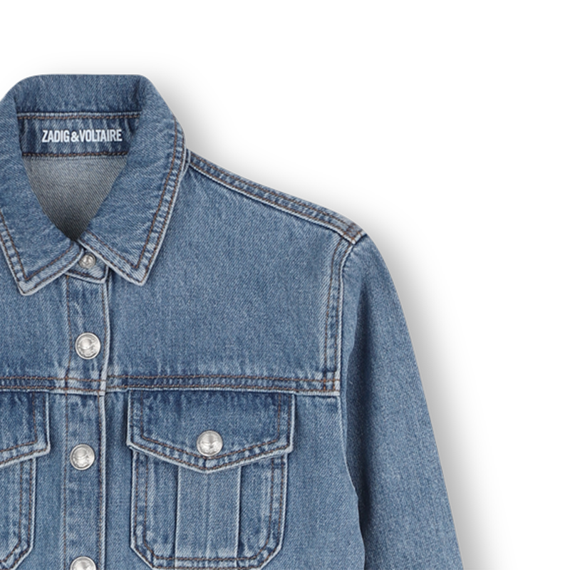 Denim jumpsuit with shirt collar ZADIG & VOLTAIRE 
                    GIRL