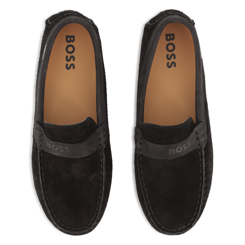 Cowhide leather loafers BOSS 
                    BOY