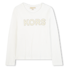 Long-sleeved jersey T-shirt MICHAEL KORS 
                    GIRL