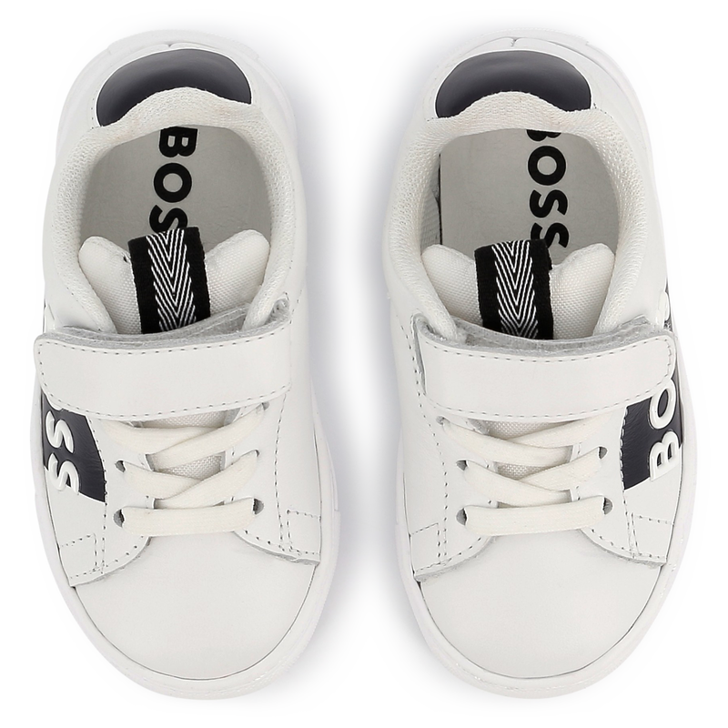 Lace-up leather sneakers BOSS 
                        BOY