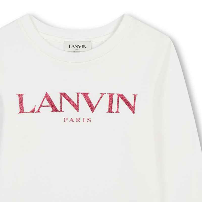 Sequin Logo T-Shirt LANVIN 
                        GIRL