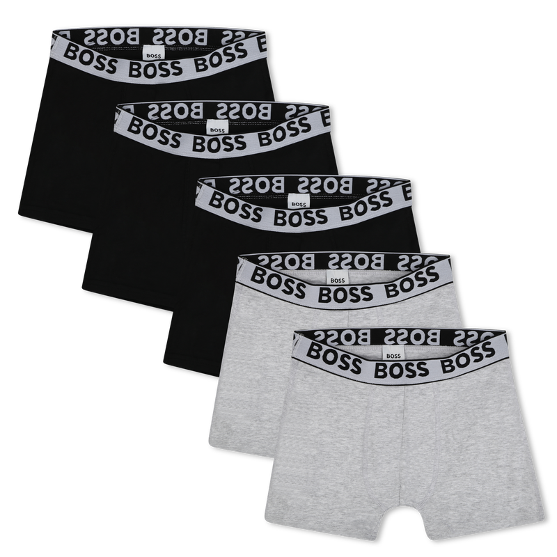 Set of 5 cotton boxer shorts BOSS 
                        BOY