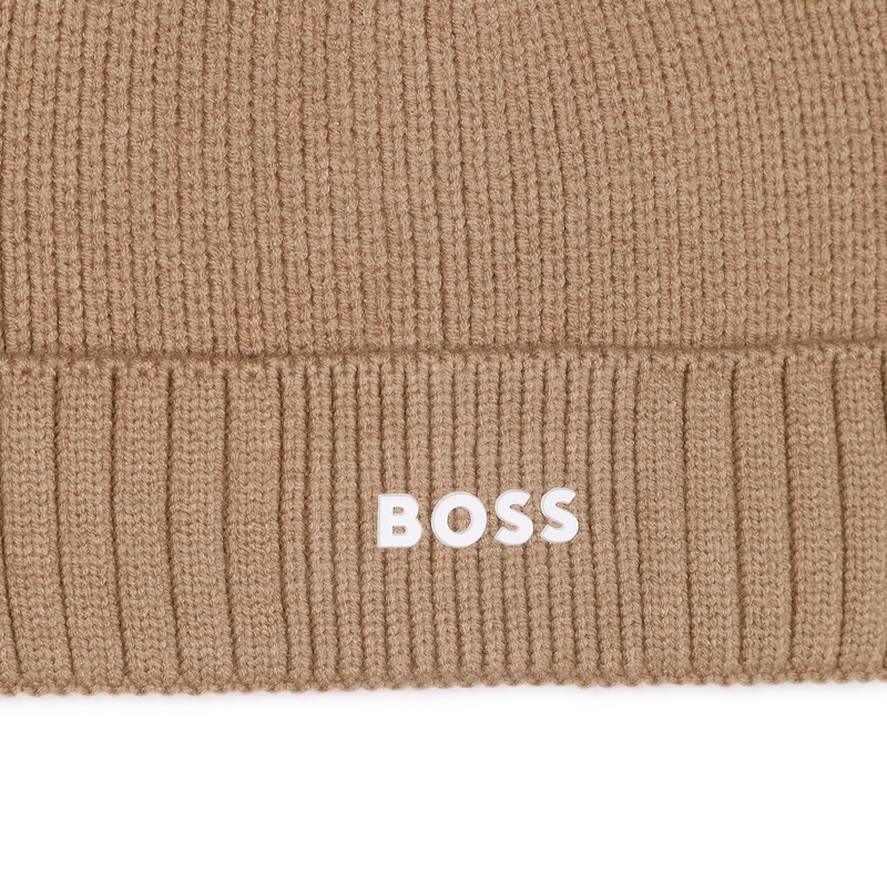 Knitted hat with logo BOSS 
                    BOY