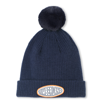 Fleece pompom knit hat TIMBERLAND BOY