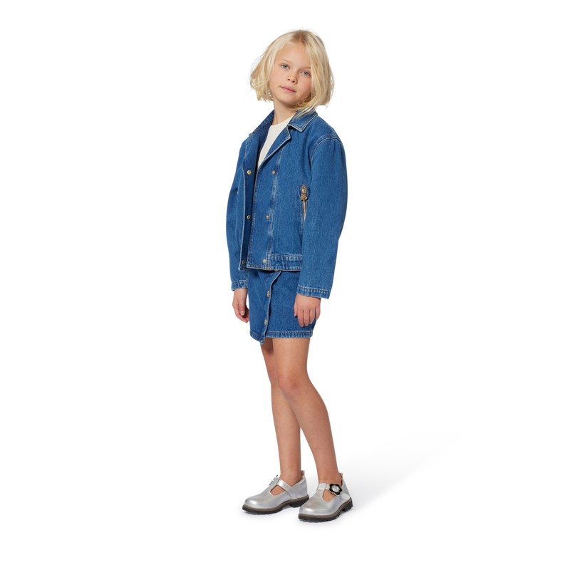 Asymmetrical denim skirt KENZO KIDS 
                    GIRL