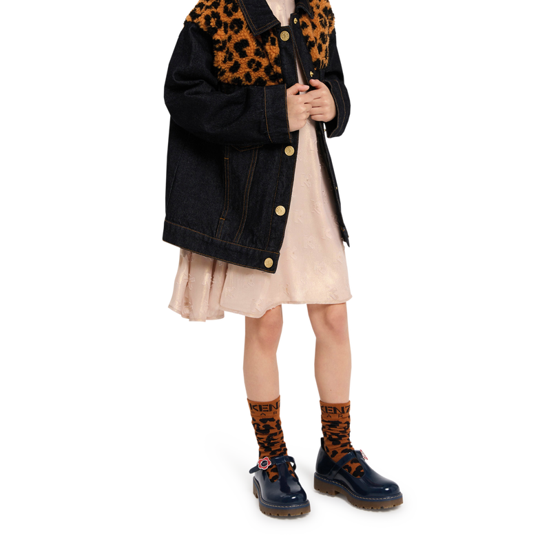 Jacquard Lam&eacute; Dress KENZO KIDS 
                        GIRL