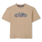 T-shirt with 3D print, DARK STONE, hi-res