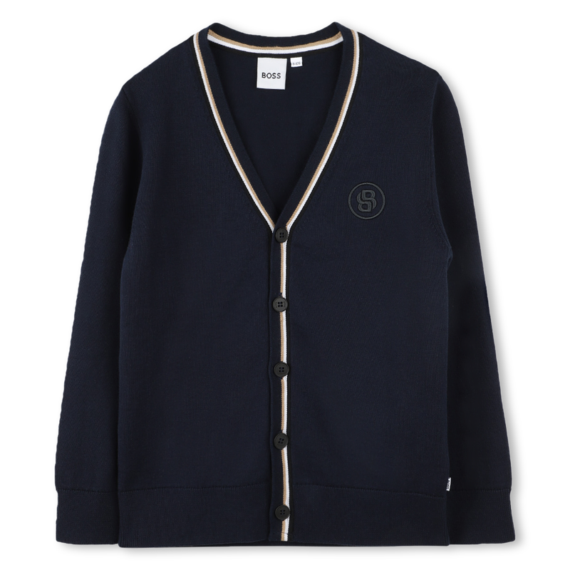 Striped button-up cardigan BOSS 
                    BOY