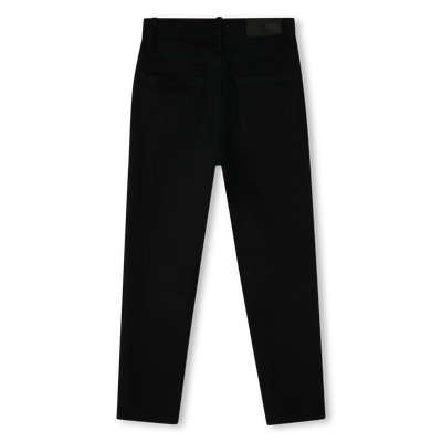 Straight Diamanté-Logo Jeans KARL LAGERFELD KIDS GIRL